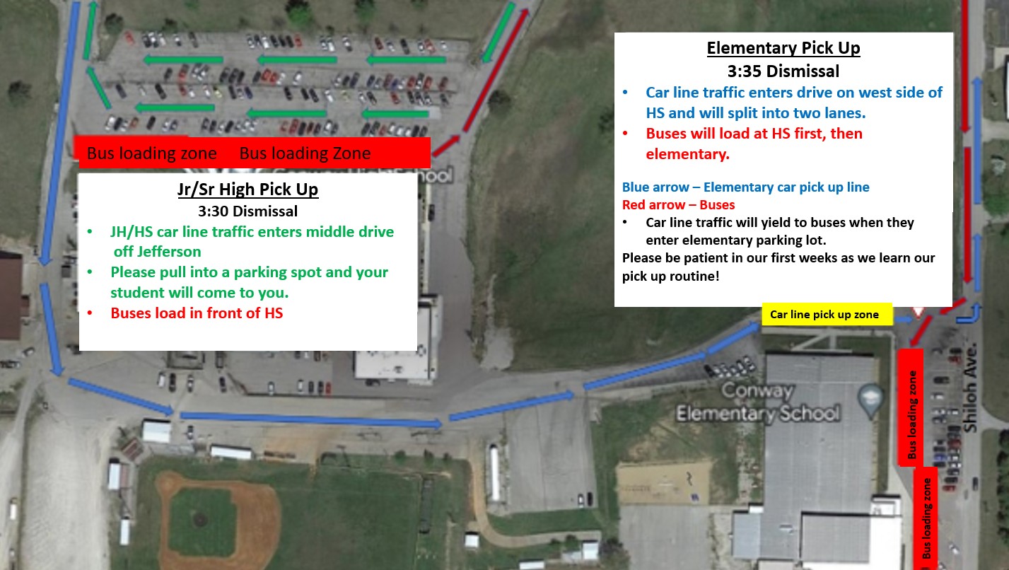 Image of Pick up procedure for elementary and High school